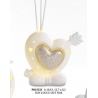 Profumatore cuore traforato oro con luce led