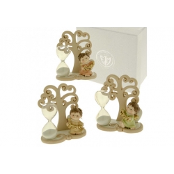 Angelo Funny con albero della vita e clessidra