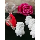 Gufetto laureato con tocco laurea e libro in gesso ceramico profumato
