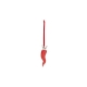 Corno rosso con corona argento
