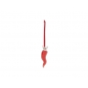 Corno rosso con corona argento