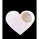 Bomboniera portacandela cuore in gesso ceramico profumato per il fai da te