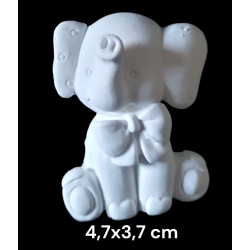 Elefantino in gesso ceramico profumato per il fai da te