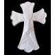 Croce Comunione in gesso ceramico profumato per il fai da te