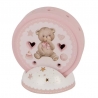 Baby orsetto rosa con led 