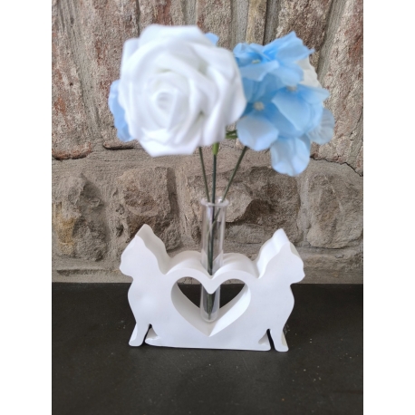 Profumatore - porta fiori gattini in polvere di ceramica