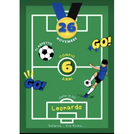Invito tema calcio