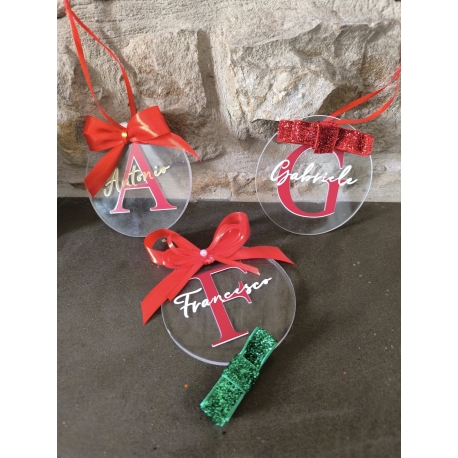 Pallina di Natale personalizzata in plexi