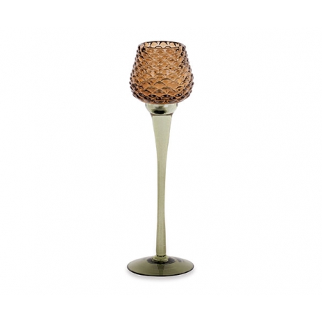 Portacandela vetro pigna