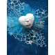 Cuore con angelo 3d in gesso ceramico profumato