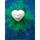 Cuore con angelo 3d in gesso ceramico profumato