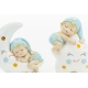 Bimba su luna e stella con luce led 9,5x6,5xh.11