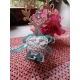 Cuore con colombe - coppia in gesso ceramico profumato