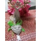 Cuore con colombe - coppia in gesso ceramico profumato