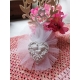 Cuore con colombe - coppia in gesso ceramico profumato