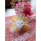 Cuore con colombe - coppia in gesso ceramico profumato