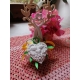 Cuore con colombe - coppia in gesso ceramico profumato