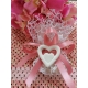 Doppio cuore in gesso ceramico profumato