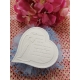 Cuore angelo con preghiera padre nostro in gesso ceramico profumato