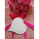 Cuore angelo con preghiera padre nostro in gesso ceramico profumato