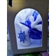 Albero della vita con applicazione tema mare porcellana