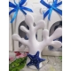 Albero della vita con applicazione tema mare porcellana