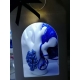 Albero della vita con applicazione tema mare porcellana