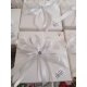 Fiore porcellana con ninfea cristallo, corona strass e rosa eterna