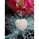 Cuore LOVE in gesso ceramico profumato