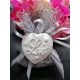 Cuore LOVE in gesso ceramico profumato