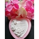 Stampo cuore con con rose e scritta LOVE FOR EVER in gomma siliconica professionale