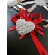 Segnaposto cuore gesso ceramico profumato