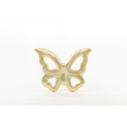 Farfalla calamita porcellana oro - confezione da 6 pezzi