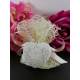 Cuore con ricamo in gesso ceramico profumato