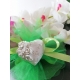 Cuore con rose a rilievo e scritta I love you in gesso ceramico profumato