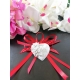 Cuore con rose a rilievo e scritta I love you in gesso ceramico profumato