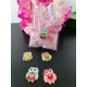 Sacchetto trasparente porta confetti con gufetto legno
