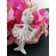 Ballerina in gesso ceramico profumato h 10 cm