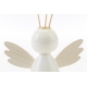 Profumatore angelo porcellana e legno con filo oro