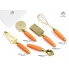 Frusta impastatrice metallo ARANCIO/ORO cm.28,5